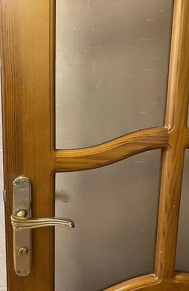 qapi otag: Taxta şüşəli otaq qapısı (4 ədəd mövcuddur) - Material: taxta — 2