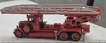 İncəsənət və kolleksiyalar: Kolleksiya üçün model – retro yanğınsöndürən maşın maketi - Miqyası — 3