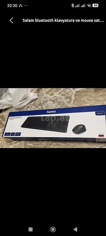 a106 max tablet: Bluetooth-klavyatura-ve-mouse-satilir,yeni-bagli-qutuda klaviatura — 1