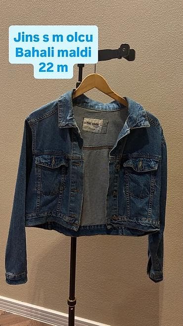 sumqayitda jaket: Kombin üçün qadın geyimləri dəsti 1) Cins gödəkçə - Rəng: klassik — 1