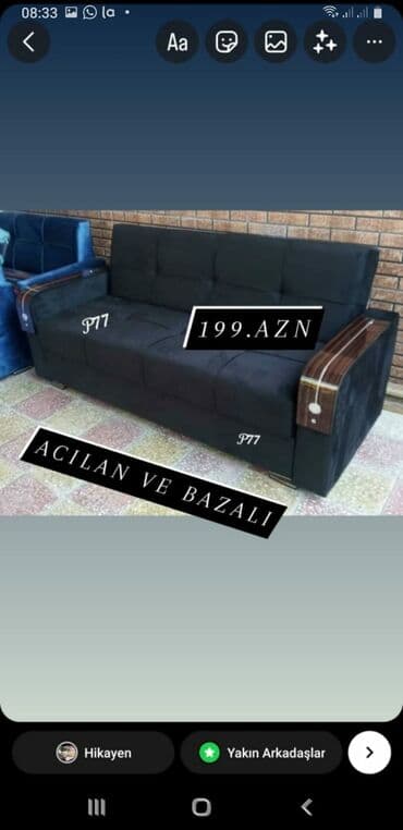 кресло кровать в баку цены: Künc divan, Qonaq otağı üçün, Bazalı, Açılan, Kitab — 2