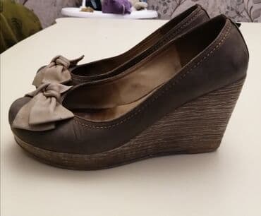 ayaqqabı мокасини: Туфли, Размер: 37, цвет - Бежевый, Б/у — 1