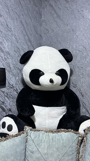 uşaq ədyalları: Böyük ölçülü panda plyuş oyuncağı - Klassik ağ-qara rəngdə, yumşaq və — 3
