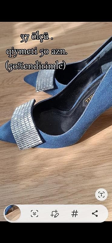 bemsa ayaqqabı: Brend: Kriste Bell Model: Qadın klassik yüksəkdaban tufli Ölçü: 37 — 3