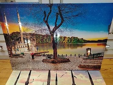 plasdik qapi pencere: LED işıqlı divar tabloları – İstanbul mövzusu - Mövzu: Taksim–Tünel — 7