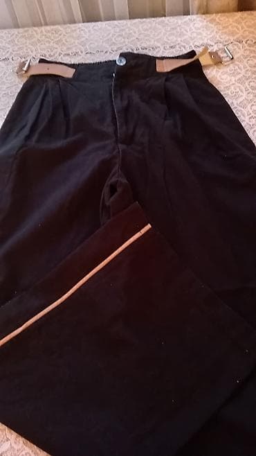 koja şalvarlar: Qara klassik şalvar - Rəng: saf qara - Dizayn: hər iki balaqda nazik — 4