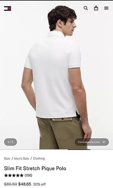 Polo köynək, Tommy Hilfiger, XS, rəng - Ağ — 4