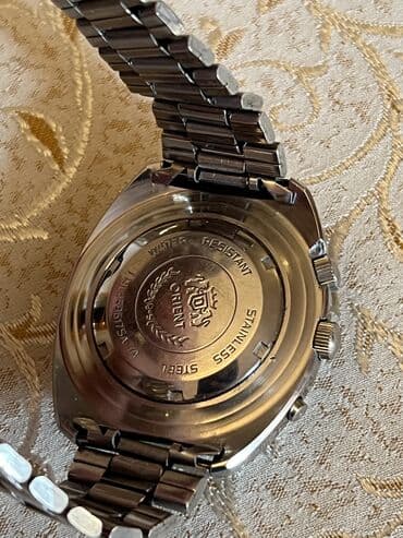 qizil tek qas uzukler ve qiymetleri: Qol saatı, Orient, rəng - Gümüşü — 4