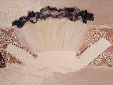 donlar ucuz: Ağ rəngli qız uşağı donu - Üst hissə: yumşaq, teksturalı trikotaj — 3