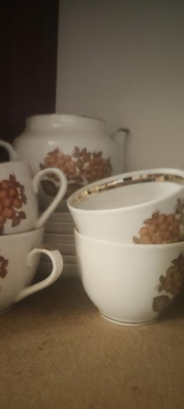 vinni kasa: Çay dəsti, rəng - Ağ, Farfor — 2