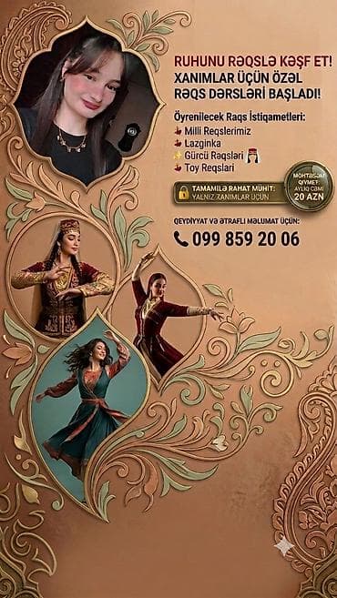 nilufer baki konserti: Xanımlar üçün xüsusi rəqs dərsləri Ruhunu rəqslə kəşf et! Yalnız — 1