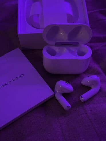 baseus airpods w04: Simsiz (Bluetooth) Qulaqcıqlar, Apple, rəng - Ağ — 3