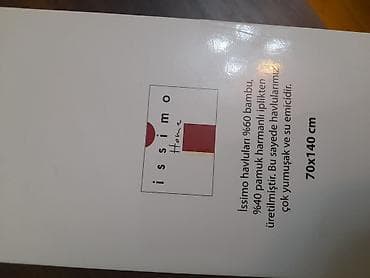 gilan tekstil: İssimo Home dəsmal - Ölçü: 70 x 140 sm - Material: 60% bambuk, 40% — 4