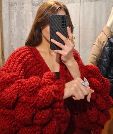 kardiqan modelleri instagram: Əl işi toxunma jaket Çox keyfiyyətli, qalın və yumşaq sapla toxunub — 5