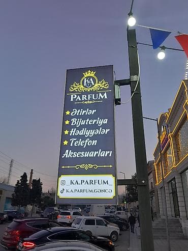 banner reklam: İşıqlı reklam lövhəsi 
Ölçüsü 100×45 — 1