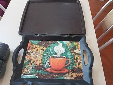 Plastik mətbəx qabları dəsti - 2 ədəd iri ölçülü servis qabı/tray: -