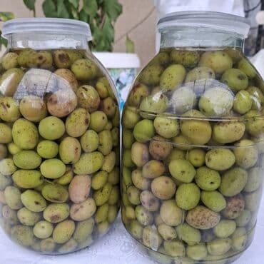 Tərəvəzlər: Təbii duzlu suda yaşıl zeytun – bankada - Şüşə bankalarda duzlu su — 3