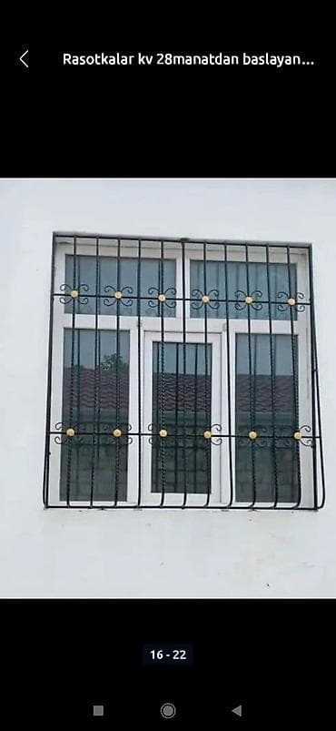 ev pencere: Pəncərə və qapılar üçün nəzərdə tutulmuş dekorativ elementlərlə — 4