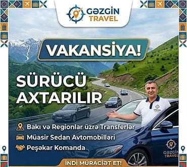 Əməkdaş axtarışı (vakansiyalar): Taksi sürücüsü tələb olunur, 1-2 illik təcrübə — 1