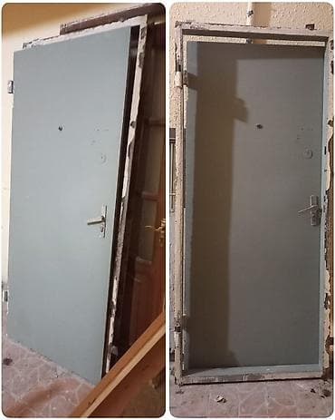 qapi: Mənzil üçün İşlənmiş Giriş qapısı 90x200 sm Glazok ilə, Zəmanətsiz, Ünvandan götürmə — 3