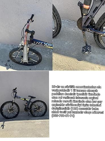 velosiped ural: Stels Sport dağ velosipedi - Təkər ölçüsü: 26 - Amortizatorlar: əla — 1