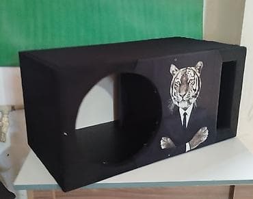 Avto subwoofer üçün taxta korpus - Material: MDF/taxta, qara akustik lalafo.az -da Avto subwoofer üçün taxta korpus - Material: MDF/taxta, qara akustik