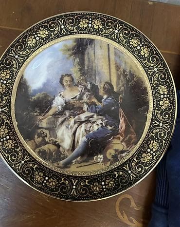 vilur sufreler: Boşqablar, 1 əd, rəng - Qara, Farfor, Almaniya — 1