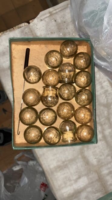 permanent qas tuk effekti: Şüşə bankalarla hidromasaj/ciyildatma (bankaterapiya) dəsti - — 1