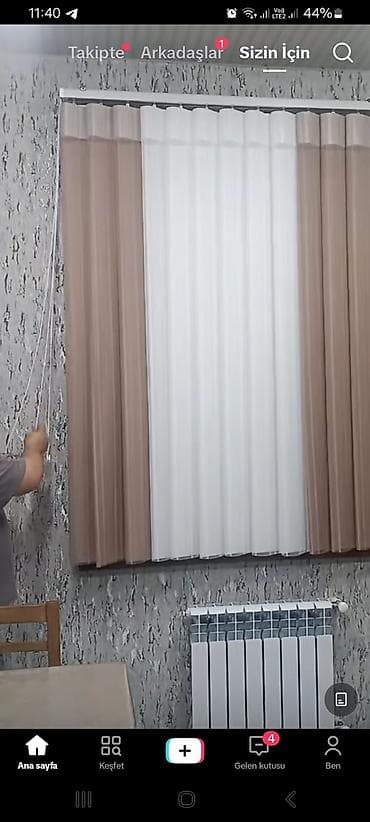 Məhsul: Dikey jalüz pərdə sistemi - Növ: Şaquli (dikey) lamelli jalüz