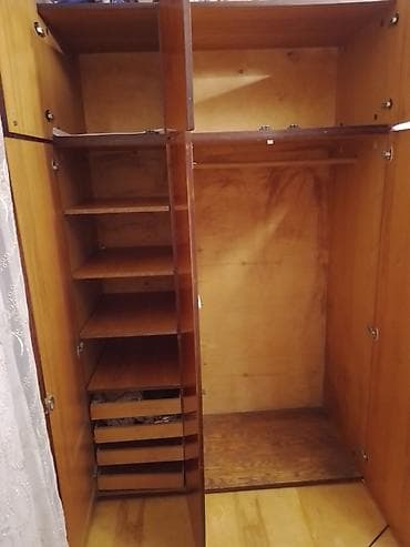 seyf qapilar 2019: 3 qapılı, Qəhvəyi, Taxta, Açılan, Düz dolab — 2