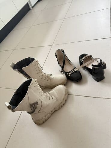 детские осенние сапоги: Uşaq ayaqqabıları. Qız ayaqqabıları. İkisi cəmi 20 azn. - Ağ rəngli — 3