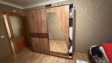 dəhliz dolabları: Sürgülü qapılı geyim dolabı - Material: taxta teksturalı laminat — 3