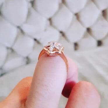 nişan üzükleri: Nişan, Üzük, Sarı qızıl, 583 Əyar, Brilyant, 0.26-0.50 Karat — 2