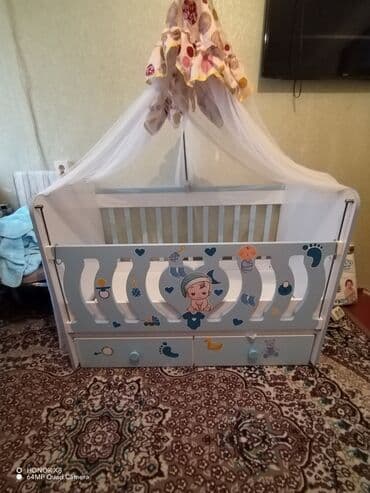 ucuz tul: Oğlan və qız üçün, İşlənmiş, Dördbucaq, Beşik, Dəstsiz, Matrassız, Yellənmə mexanizmsiz — 3