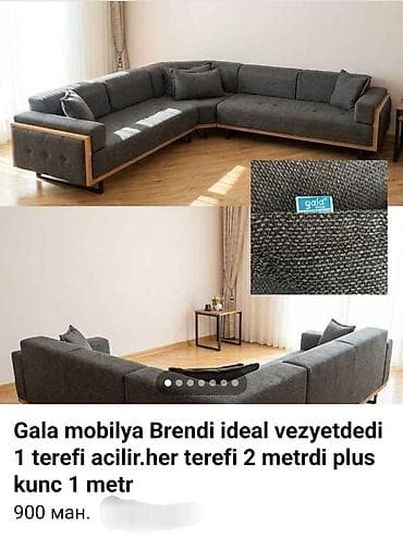 krep parca: Künc divan, İşlənmiş, Açılan, Bazasız, Parça, Çatdırılma yoxdur — 1