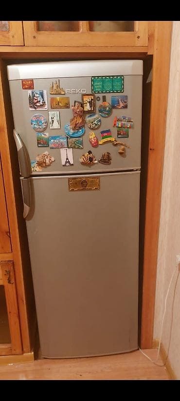 İşlənmiş 2 qapılı Beko Soyuducu Satılır, rəng - Gümüşü