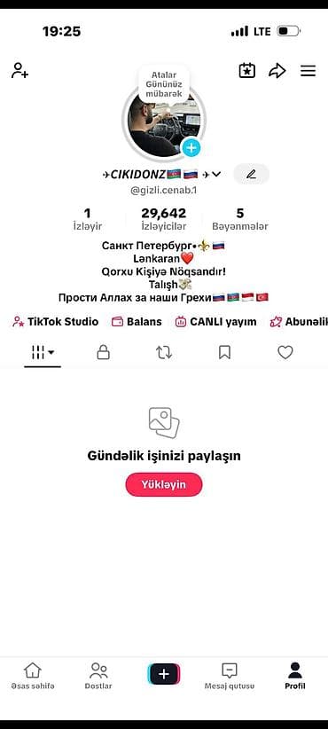 İş: Hamıya Salam 28Level Tiktok hesabı satılır.Əlavə olarağ şəxsi 30level — 1
