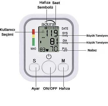 tonometr: Təzyiq ölçən Tonometr Acurа avtomatik qoldan ölçən elektron təzyiq — 2