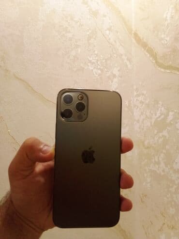 macbook pro baku: IPhone 12 Pro, 256 ГБ, Black Titanium, Битый, Беспроводная зарядка, Face ID — 1