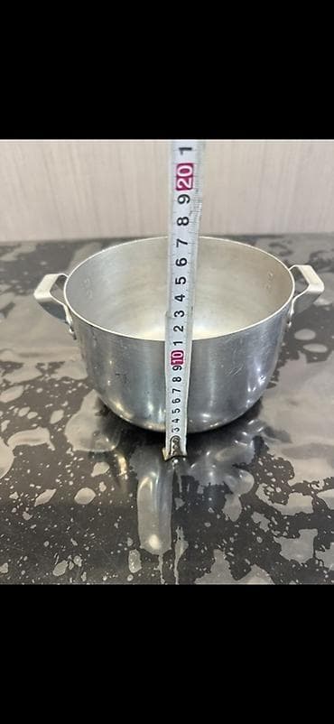 qara bayraq: Alüminium qazan – qapaqlı sovetin - Material: qalın alüminium — 2