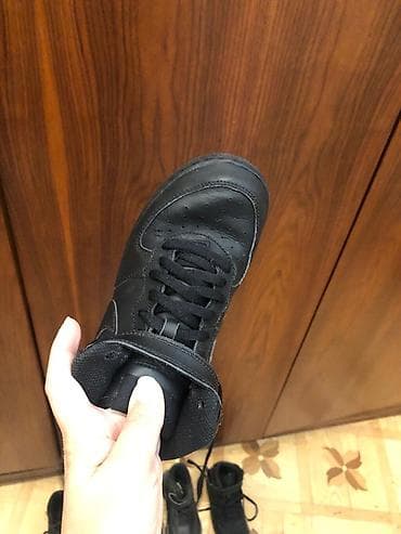 ket ayaqqabilar: Original Nike qara rəngli uşaq/yeniyetmə idman ayaqqabısı (high-top) — 10