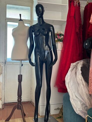 манекен груша: Женский, Пластик, пластмасса, Черный — 2