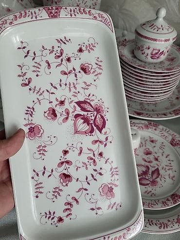 yemek desdi: Nahar dəsti, rəng - Ağ, Farfor, Almaniya — 7