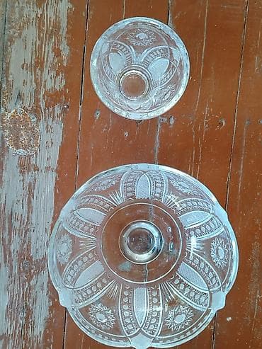 Şüşə qab dəsti - Material: qalın şüşə/kristal tipli, relyefli və oyma lalafo.az -da Şüşə qab dəsti - Material: qalın şüşə/kristal tipli, relyefli və oyma