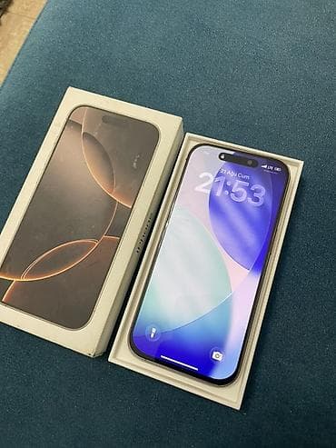 iphone x ekran: IPhone 16 Pro, 128 GB, Qızılı, Face ID — 2