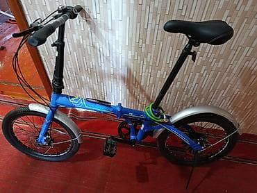 cube velo: Yığıla bilən şəhər velosipedi – mavi rəng - Kompakt qatlanan — 3