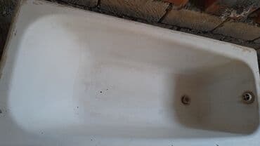 hamam vanasl: (ÇUĞUN VANNA) - Material: Çuğun (ağ rəng) - Düzbucaqlı forma — 2