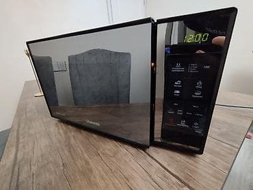 samsung mikrodalga: Mikrodalğalı soba Samsung, Ayrıca dayanan, Mikrodalğalar ilə, rəng - Qara, İşlənmiş — 4