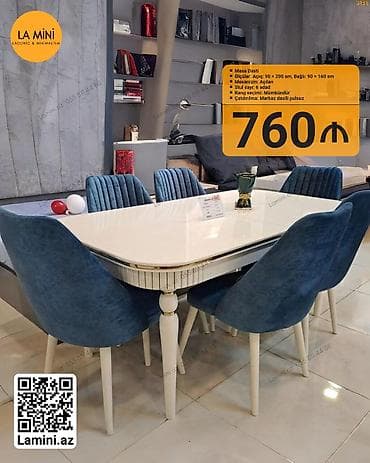 metbex mebelleri 2024: Açılan, 6 stul — 1