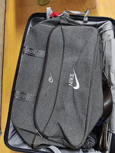 İdman və istirahət: Böyük ölçülü idman/səyahət çantası - Rəng: tünd boz (melanj) - — 5